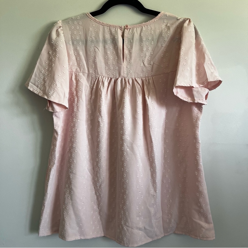 Pink Eyelet Blouse - Picture 2 of 6